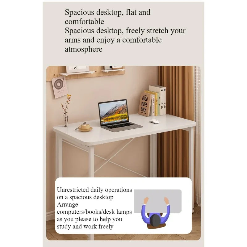 Folding computer desk desk removable table home student study table bedroom bedside table writing table desk by HARMONYA STORE