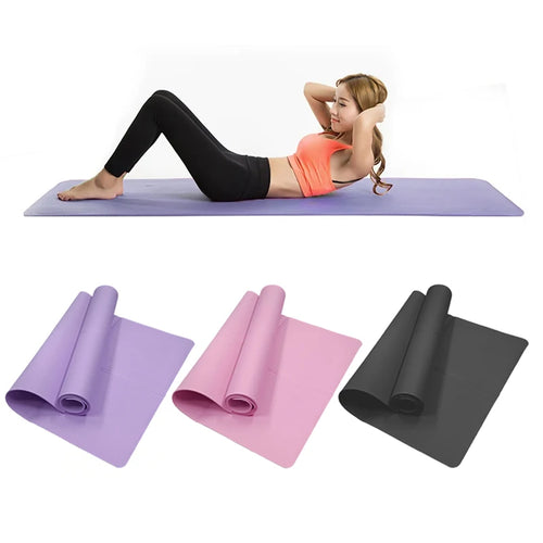 4MM Thick EVA Yoga Mats Anti-slip Sport Fitness Mat Blanket For Exercise Yoga And Pilates Gymnastics Mat Fitness Equipment by HARMONYA STORE