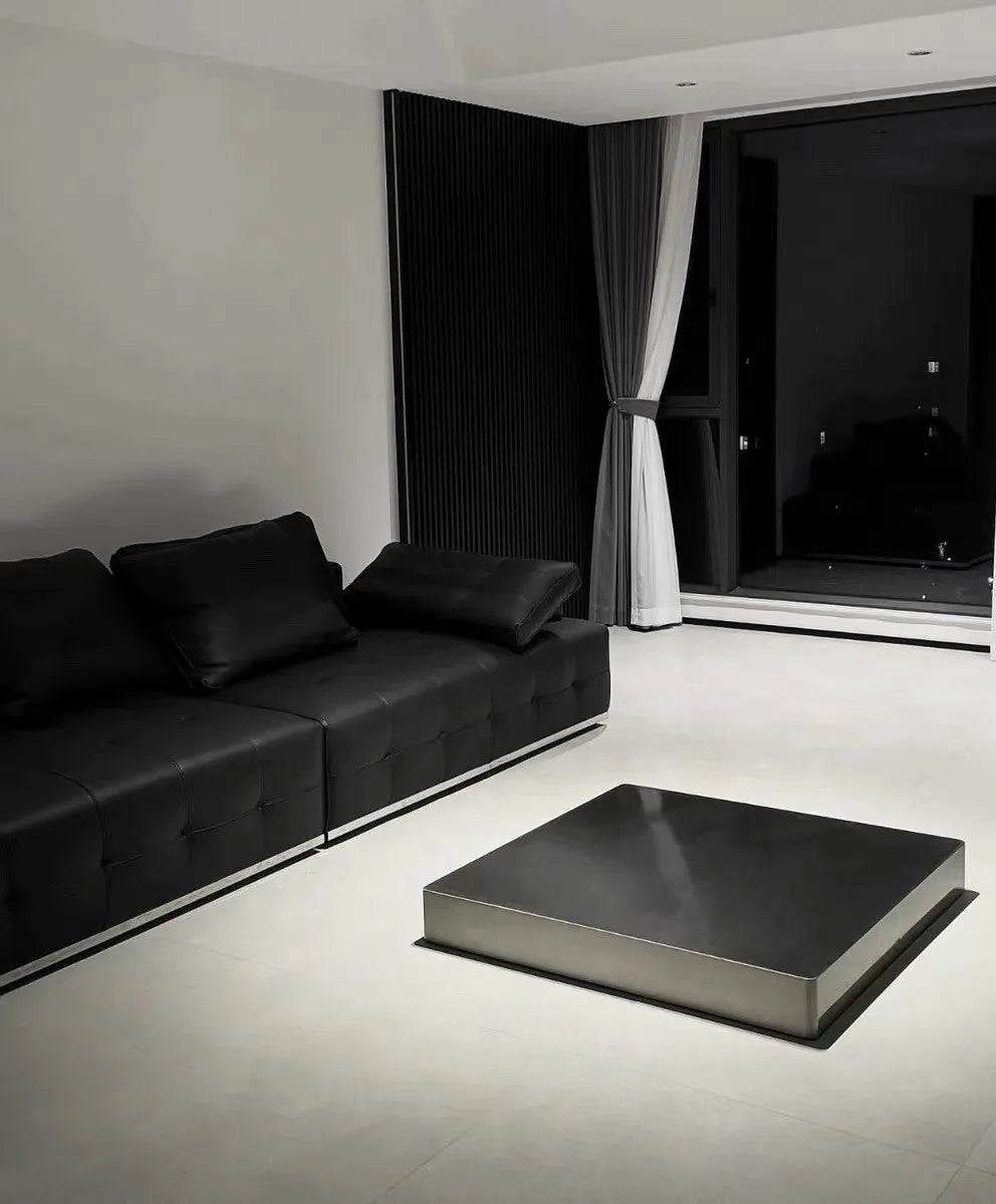 Italian Minimalist Side Table Aesthetic Unique Simple Clear Designer Coffee Table Modern Decoration Meubles Salon Furniture by HARMONYA STORE