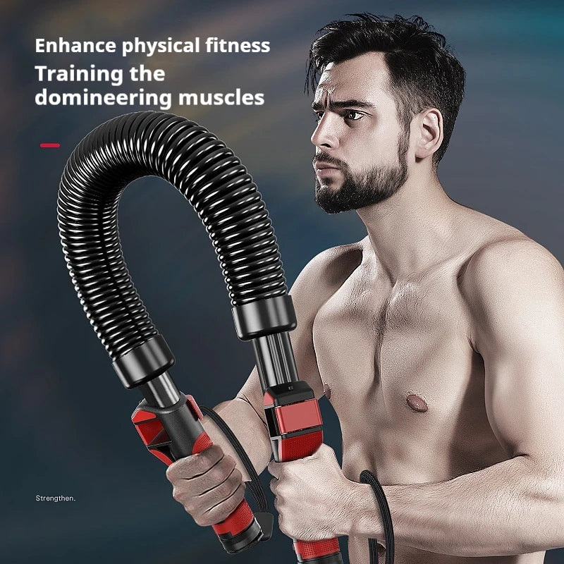 Arm Strength Fitnes Enhancement Stick Device Power Twister Bar for Indoor Home Fitness Equipment Muscle Exercise Spring Stick by HARMONYA STORE
