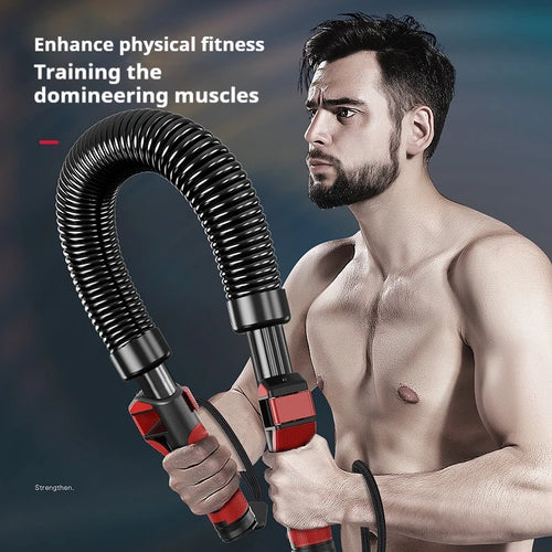 Arm Strength Fitnes Enhancement Stick Device Power Twister Bar for Indoor Home Fitness Equipment Muscle Exercise Spring Stick by HARMONYA STORE