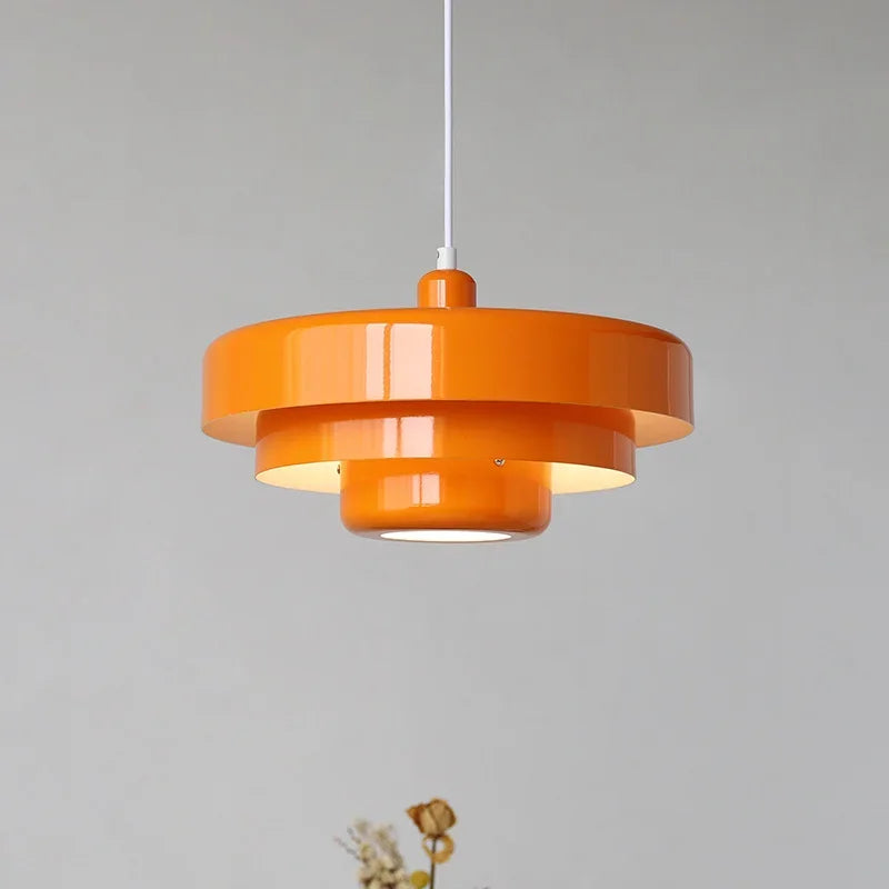 Medieval Retro Orange Pendant Lamp Dining Room Restaurant Home Decor LED Ceiling Chandelier Lighting for Cafe Bar Hanging Lights by HARMONYA STORE