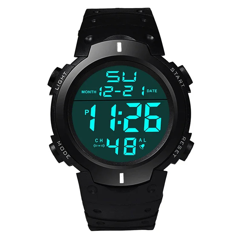 Men Sport LED Watches Top Brand Men Digital Clock Multi-Functional Rubber Man Fitnes Athlete Timekeeping Electronic Watch Reloj by HARMONYA STORE