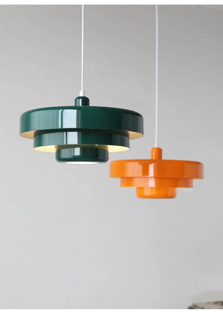 Medieval Retro Orange Pendant Lamp Dining Room Restaurant Home Decor LED Ceiling Chandelier Lighting for Cafe Bar Hanging Lights by HARMONYA STORE