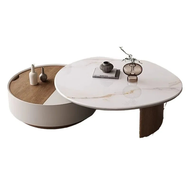 Frame Storage Coffee Table Modern Clear Organizer Ornaments Coffee Table Glam Aesthetic Tavolino Da Salotto Home Furniture by HARMONYA STORE