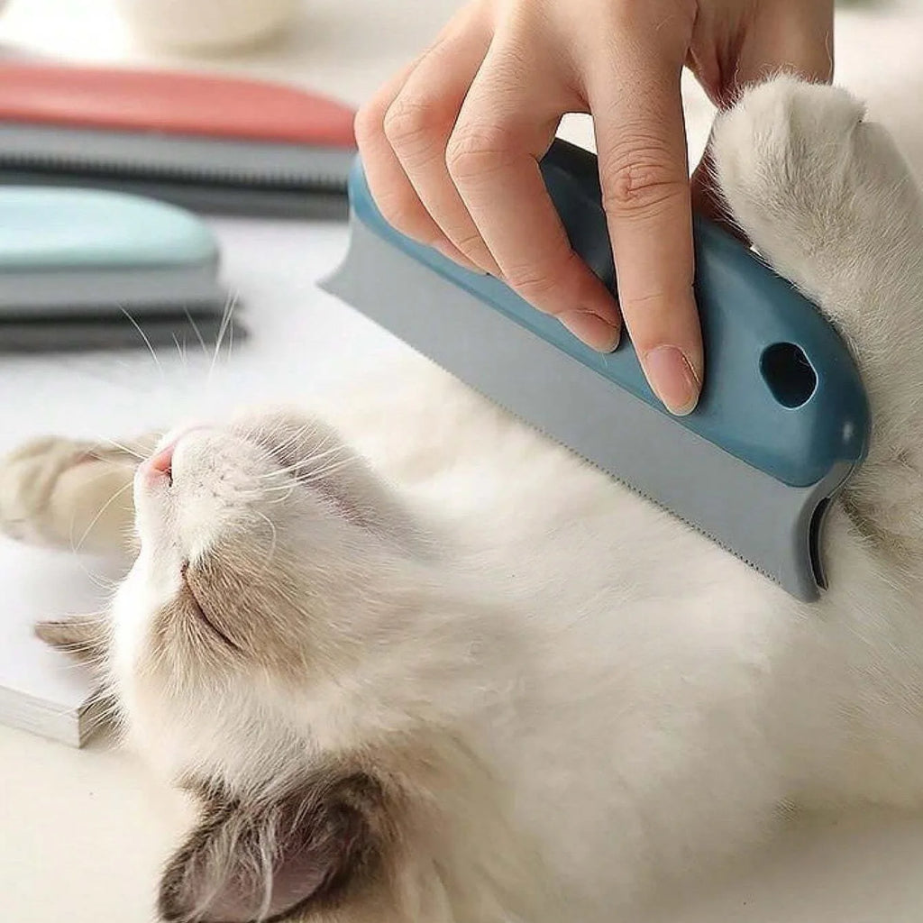 Effective Pet Hair Remover Brush For Cats And Dogs - Gently Shaves Wool And Cleans Fur For A Neat And Tidy Home by HARMONYA STORE