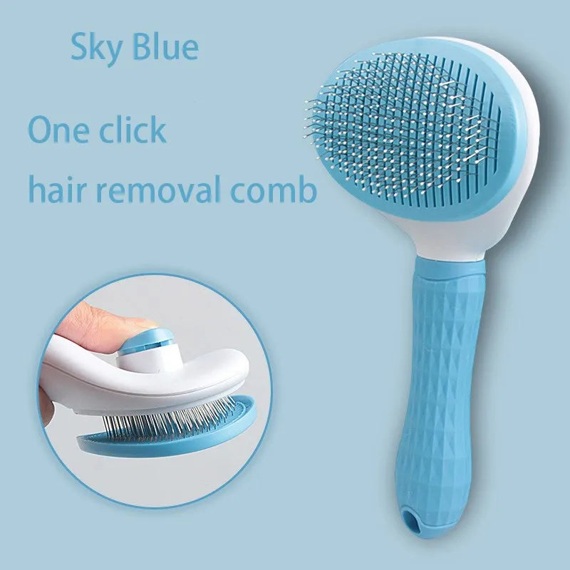 Pet Dog Hair Brush Cat Comb Pet Hair Remover Brush for Dogs Cats Puppy Kitten Grooming Tools Dogs Accessories Pet Supplies by HARMONYA STORE