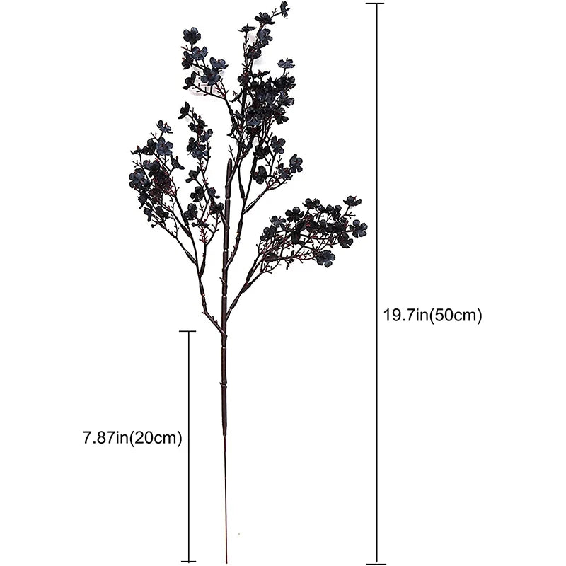 1/4pcs Artificial Flowers Cherry Blossoms Gypsophila Fake Plants DIY Wedding Bouquet Vases for Home Decor Faux Festival Branch by HARMONYA STORE