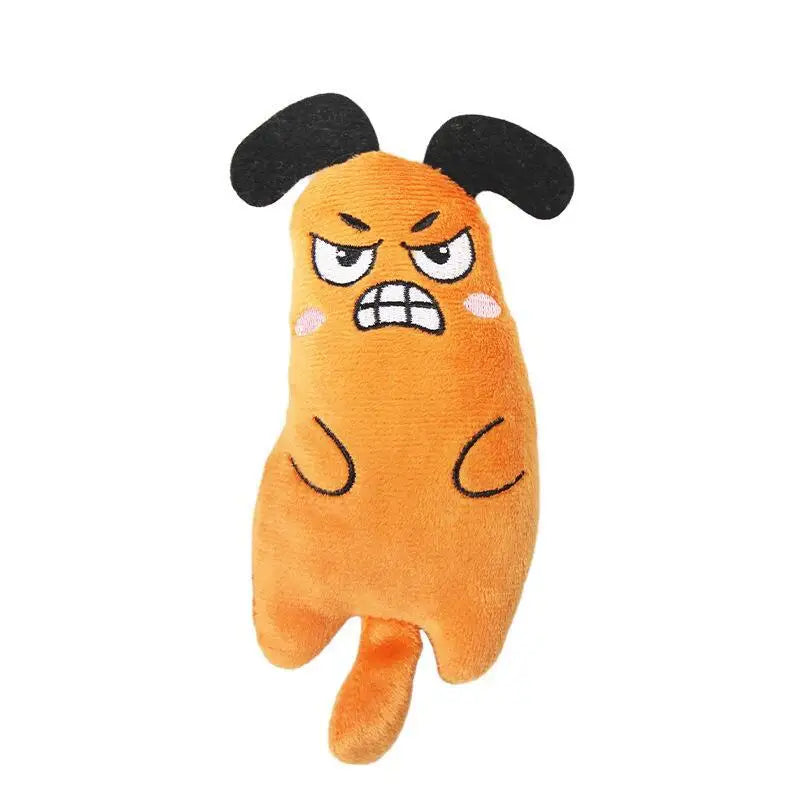 Funny Pet Plush Embroidery Catnip Toy Cat Expressive Mouse Toys Interactive Cat Toy Kitten Bite Resistance Toy Pet Accessories by HARMONYA STORE