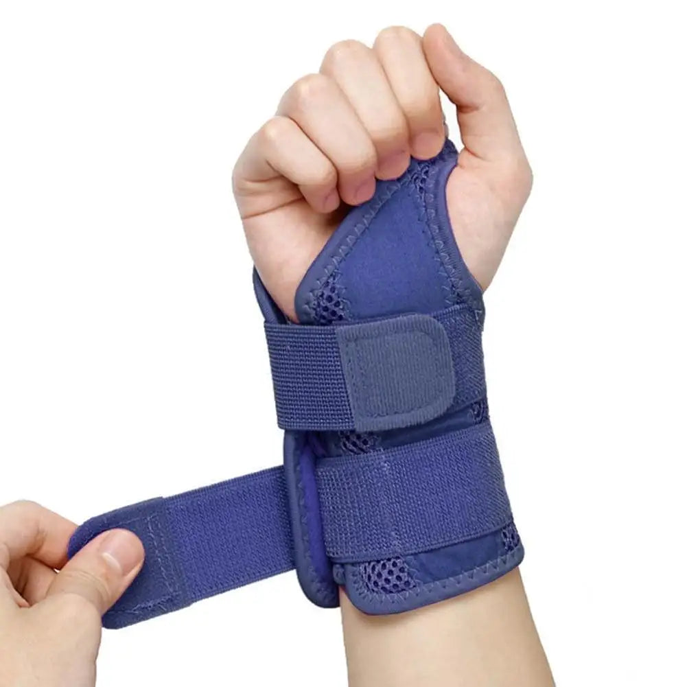 Adjustable Soft Wristbands Protector for Fitnes Gym Accessories Metal Wrist Splint Injury Pain Relief Carpal Tunnel Wrist Brace by HARMONYA STORE