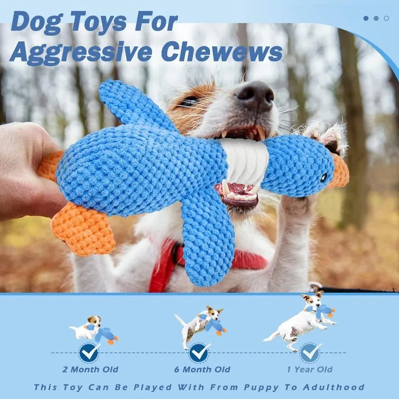 Cat Dog Toys for Aggressive Chewers Cats Dogs,Chew Squeak Toy Cats Dogs Interactive Plush Doll Pet Products by HARMONYA STORE