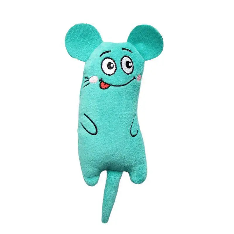 Funny Pet Plush Embroidery Catnip Toy Cat Expressive Mouse Toys Interactive Cat Toy Kitten Bite Resistance Toy Pet Accessories by HARMONYA STORE