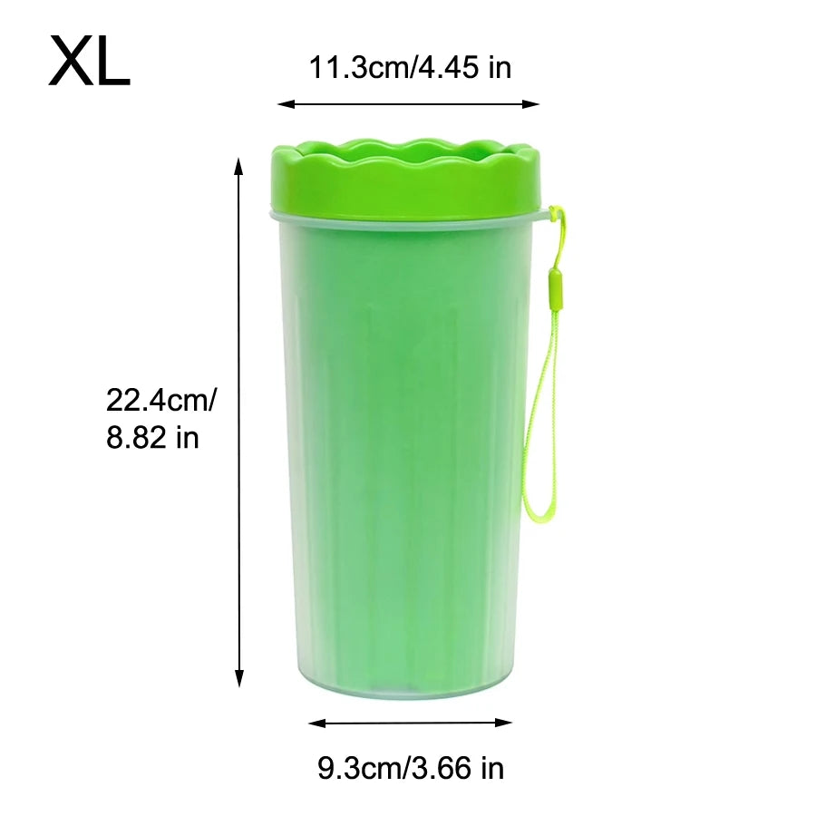 1Pc Pet Plastic Foot Wash Cup S L XL Large size silicone brush Dog cat clean foot mud removable cleaning Foot by HARMONYA STORE