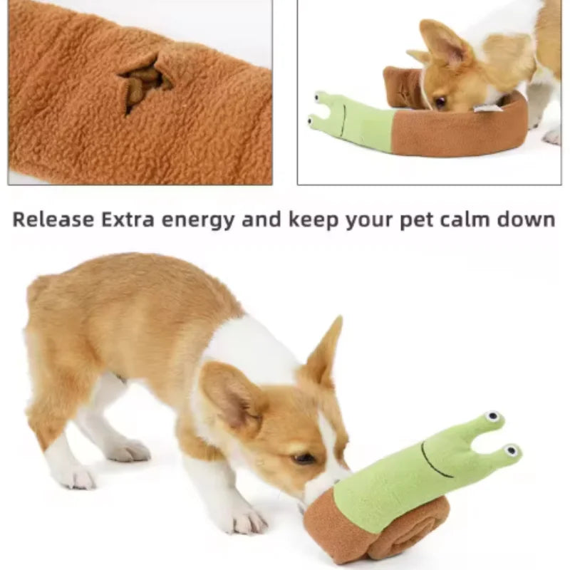 Snail Shaped Pet Toys for Dogs And Cats Odor Hiding Training Puzzles Fun Sniffing Mats - Interactive Play for Cats And Dogs by HARMONYA STORE