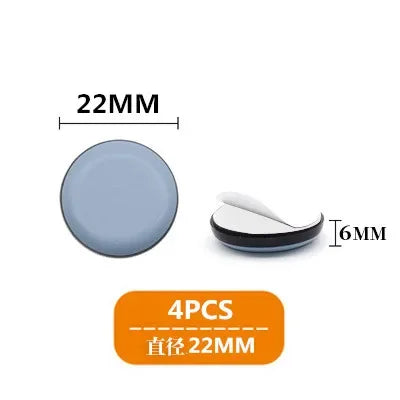 4pcs/set Furniture Leg Slider Pads Anti Scratch Easy Move Heavy Furniture Thickened Moving Pad Anti-abrasion Floor Protector Mat by HARMONYA STORE