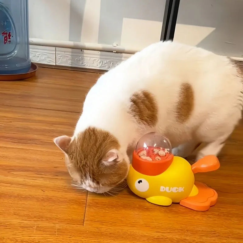 Little yellow duck pet leaking device pet interactive toys educational training device pet feeding device puppy leaking toys by HARMONYA STORE