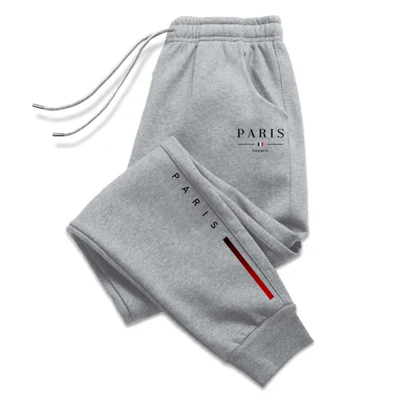 2025 New Arrival Paris Printed Sweatpants for Men High Grade Male Home Outdoor Casual Sports Jogger Pants Urban Fashion Trousers by HARMONYA STORE