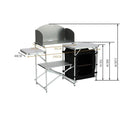 Outdoor Folding Portable Table Aluminum Alloy Frame Multi-functional Mobile Kitchen Dining Table Stable Camping Equipment by HARMONYA STORE