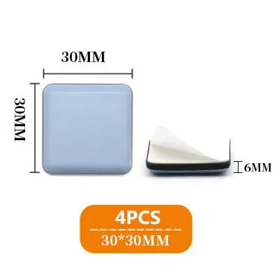 4pcs/set Furniture Leg Slider Pads Anti Scratch Easy Move Heavy Furniture Thickened Moving Pad Anti-abrasion Floor Protector Mat by HARMONYA STORE