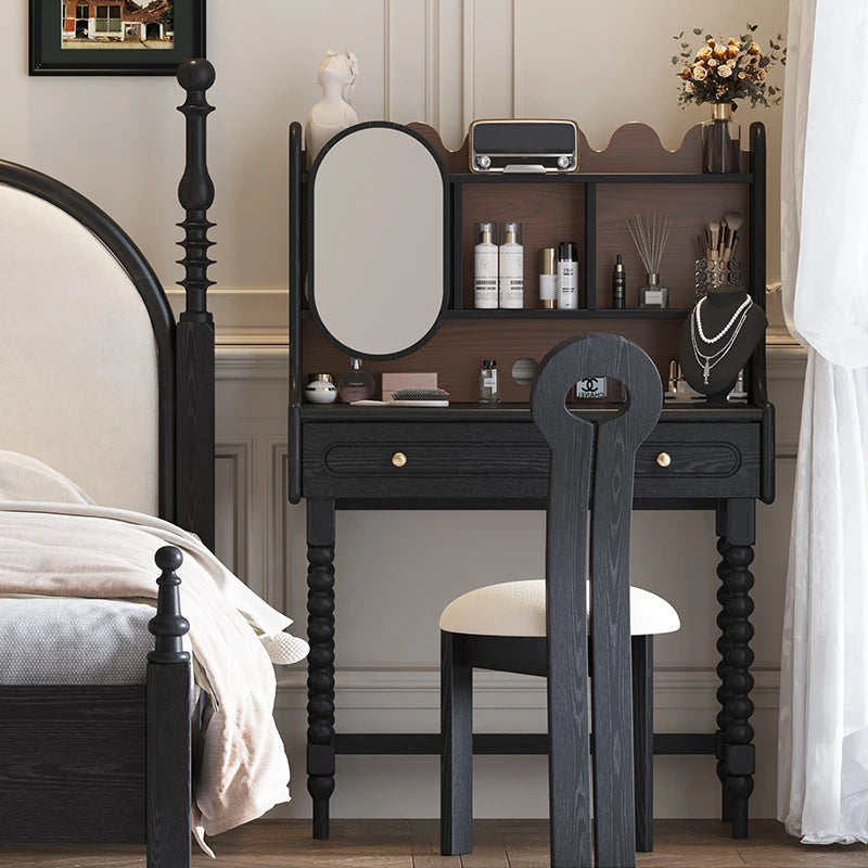 Modern Popular Design Ins Large Luxury Dressing Table with Mirror and Drawers Professional Makeup Table by HARMONYA STORE