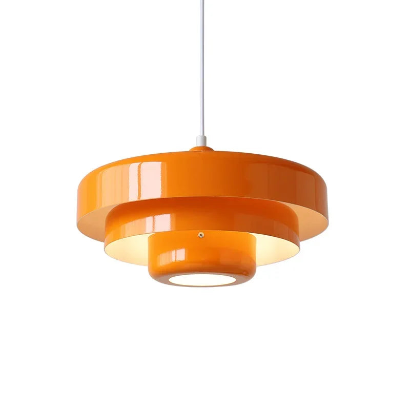 Medieval Retro Orange Pendant Lamp Dining Room Restaurant Home Decor LED Ceiling Chandelier Lighting for Cafe Bar Hanging Lights by HARMONYA STORE