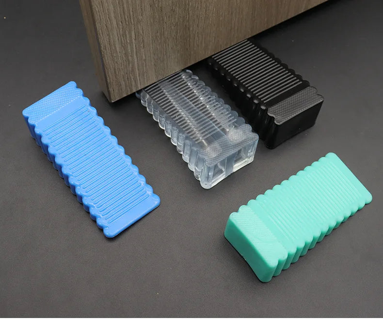 Safety Silicone Door Stop Block Wedge Stop Door Stopper Home Offices Door Rear Retainer Impact Stopper Rubber Stops No Drill by HARMONYA STORE