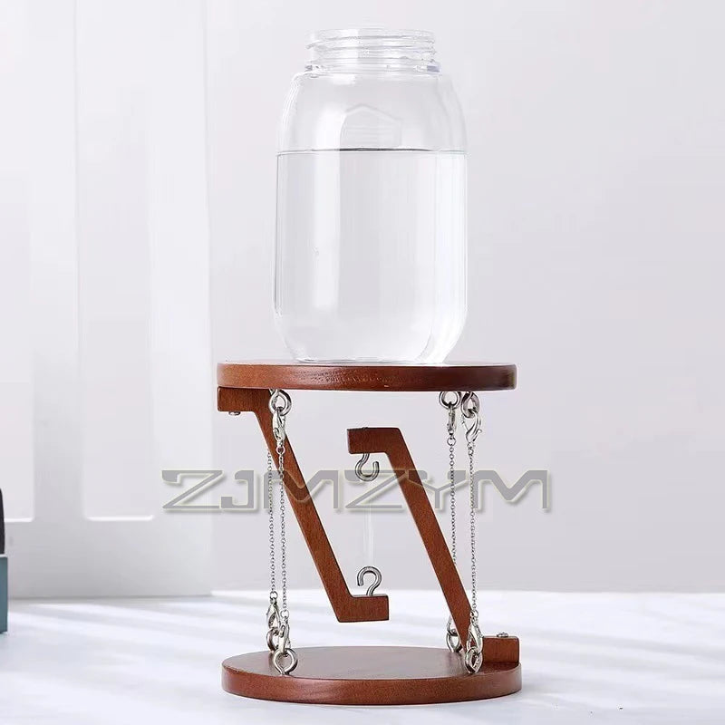 Tensegrity Structure Floating Table Wooden Stand Desktop Ornament For Office Living Room Desk TV Cabinet Home Decoration by HARMONYA STORE