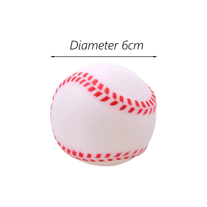 1pcs Diameter 6cm Squeaky Pet Dog Ball Toys for Small Dogs Rubber Chew Puppy Toy Dog Stuff Dogs Toys Pets brinquedo cachorro by HARMONYA STORE