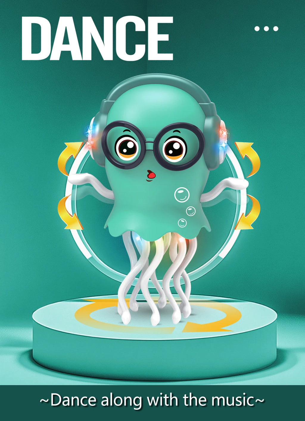 Dancing Octopus Kid Electronic Pet Toys Cartoon Interactive Development Moving Education Toddler Toy Gift Creative birthday gift by HARMONYA STORE