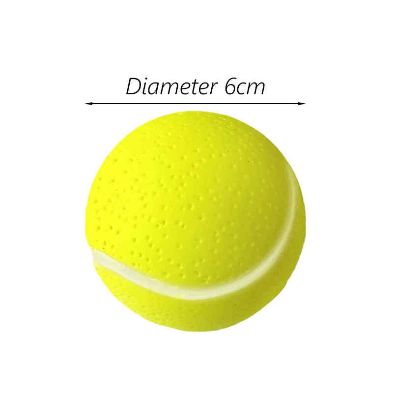 1pcs Diameter 6cm Squeaky Pet Dog Ball Toys for Small Dogs Rubber Chew Puppy Toy Dog Stuff Dogs Toys Pets brinquedo cachorro by HARMONYA STORE
