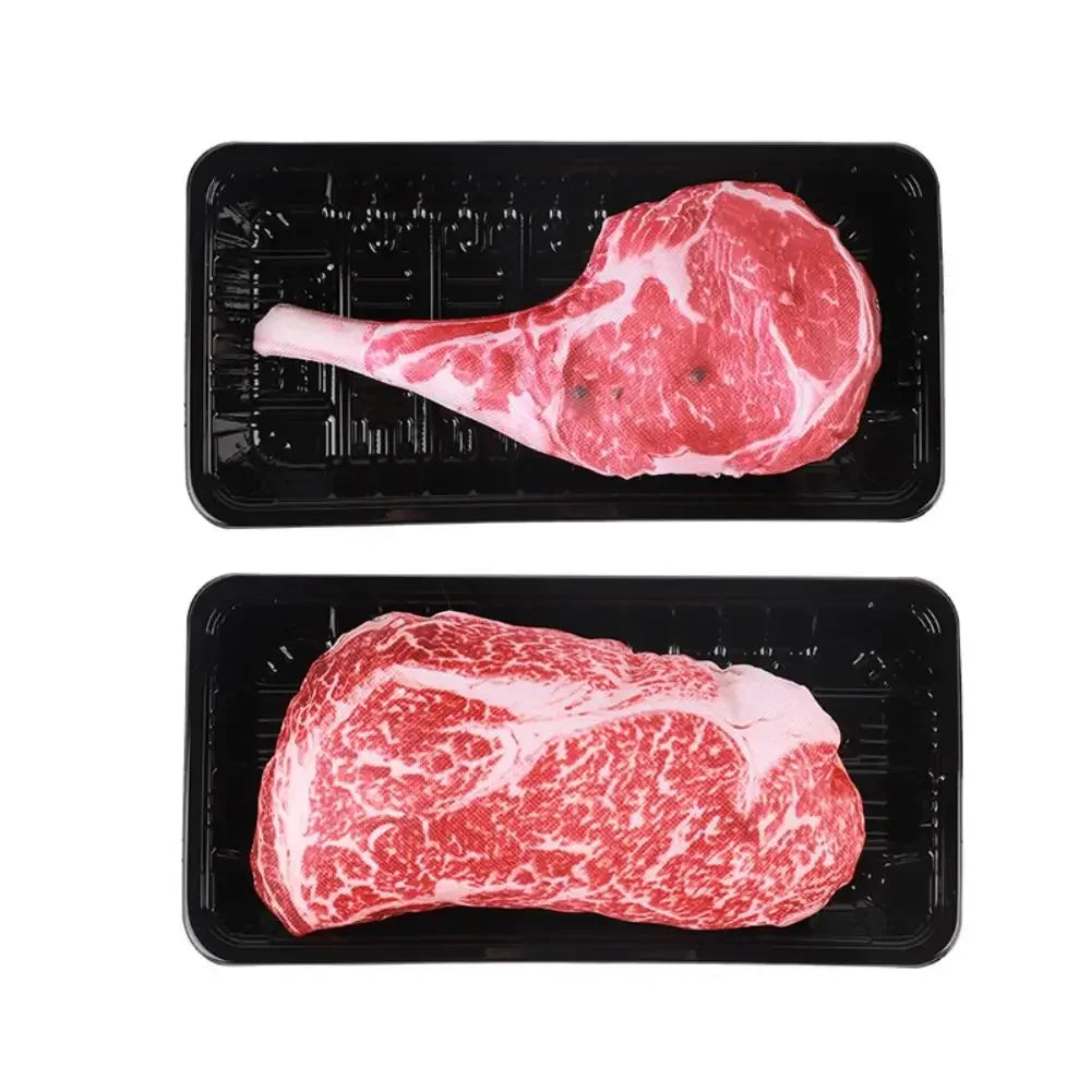 Simulation Squeaky Bone Dog Toys Steak Bite-Resistant Clean Dog Chew Puppy Training Toy Soft Steak Carrot Animal Pet Supplies by HARMONYA STORE