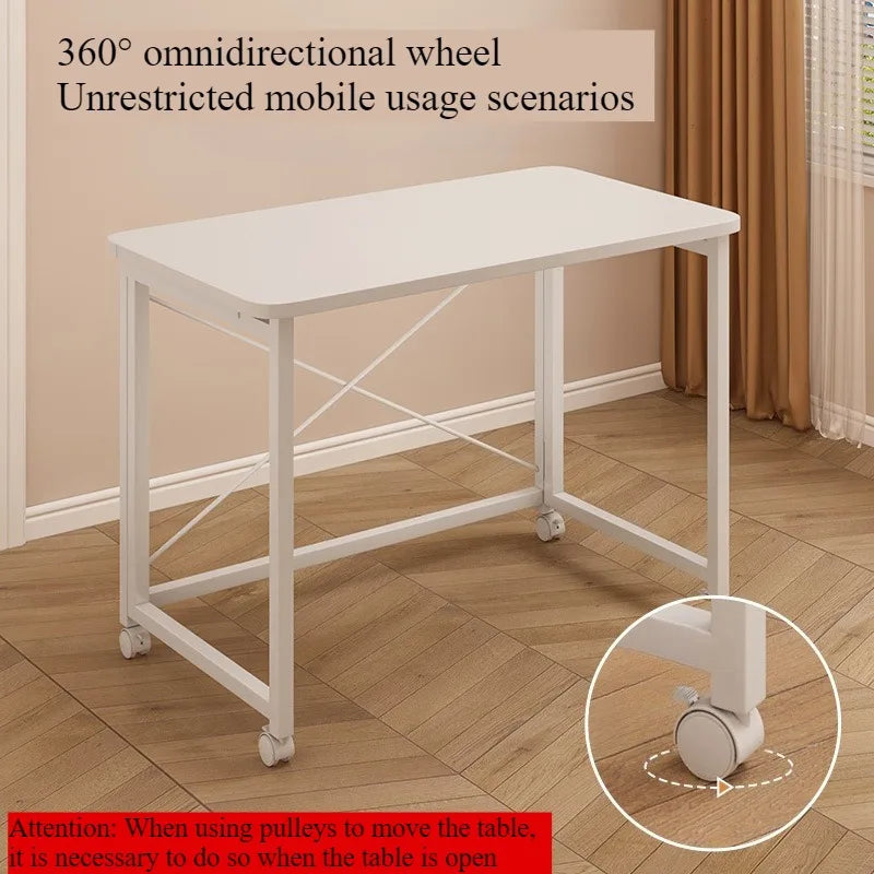 Folding computer desk desk removable table home student study table bedroom bedside table writing table desk by HARMONYA STORE