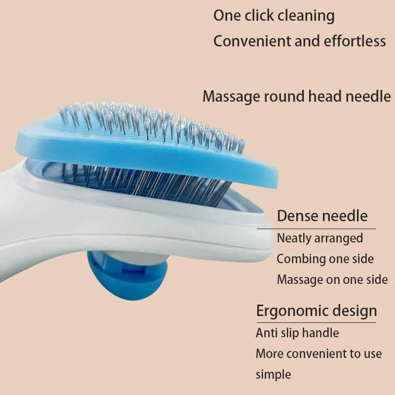 Pet Dog Hair Brush Cat Comb Pet Hair Remover Brush for Dogs Cats Puppy Kitten Grooming Tools Dogs Accessories Pet Supplies by HARMONYA STORE