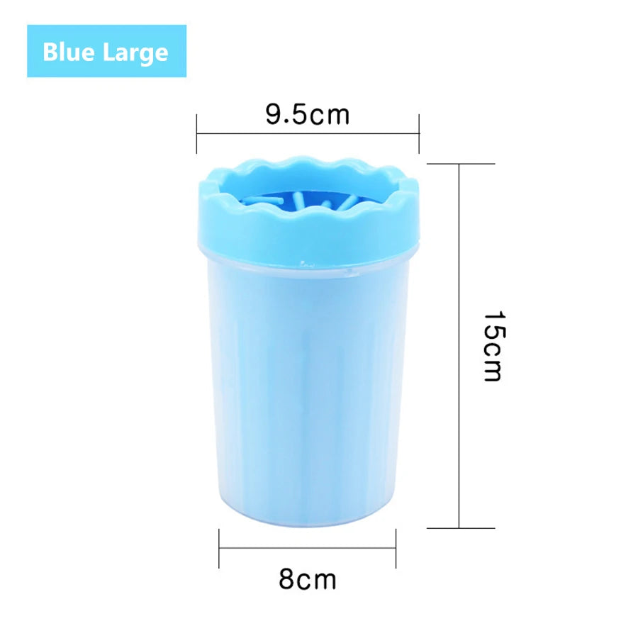 1Pc Pet Plastic Foot Wash Cup S L XL Large size silicone brush Dog cat clean foot mud removable cleaning Foot by HARMONYA STORE