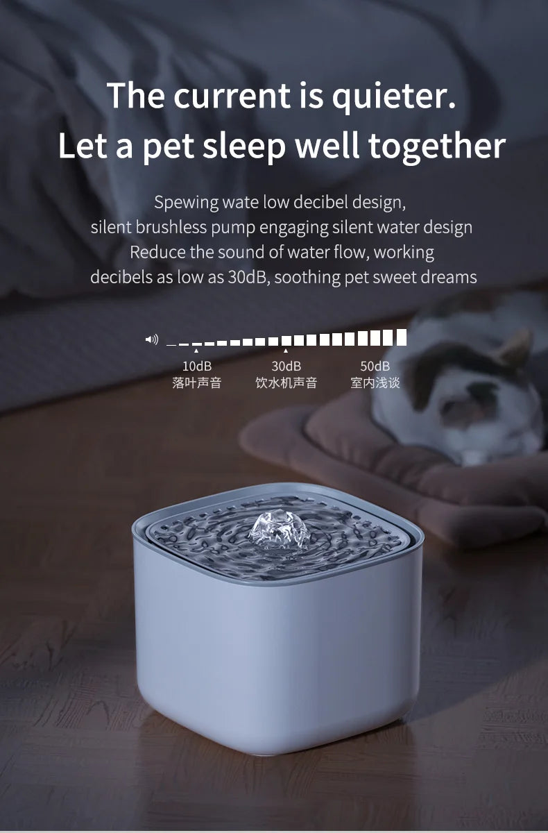 3L Cat Water Fountain Auto Recirculate Filter Large Capacity Filtring Cat Water Drinker USB Electric Mute Cats Water Dispenser by HARMONYA STORE