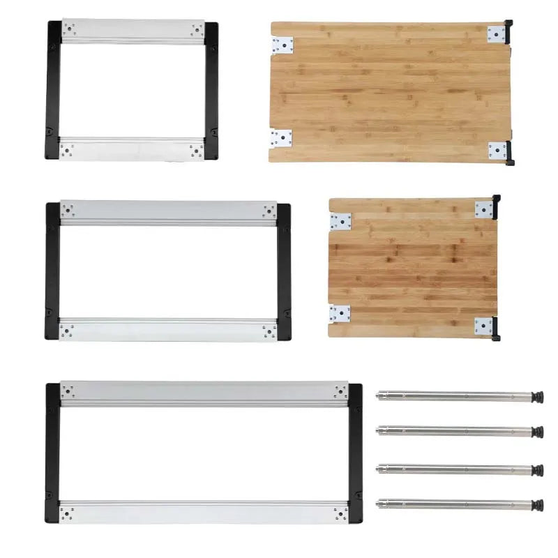 Outdoor Igt Frame Camping IGT 2/3 Unit Table Board IGT Free Combination Table Barbecue Aluminum Alloy IGT Table Accessories by HARMONYA STORE