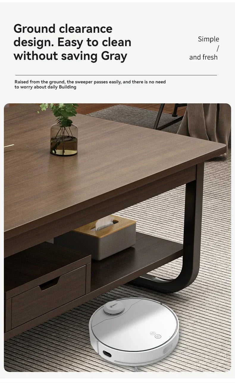 Modern minimalist coffee table, small apartment, living room, sofa, nearby balcony, tea table, rental room, rectangular tea tabl by HARMONYA STORE