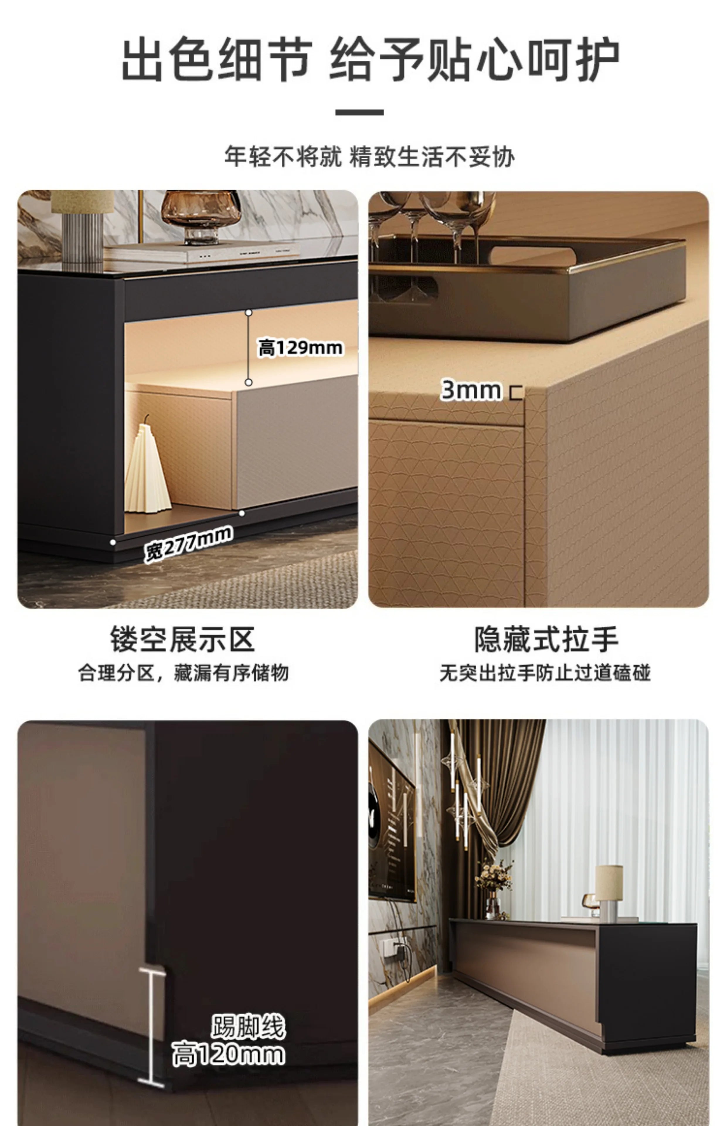 Glas Transparent Tv Table Cabinet Storage Luxury Floor Modern Tv Table Entertainment Center Meuble Television Salon Furnitures by HARMONYA STORE