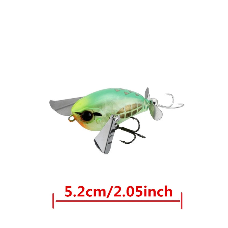 luretv Japanese JACKALL SAME STYLE MICRO POMPADOUR Small Water Cicada 6.5g by HARMONYA STORE