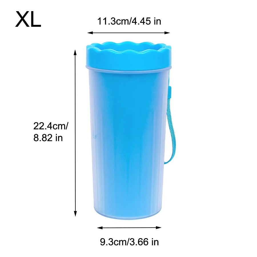 1Pc Pet Plastic Foot Wash Cup S L XL Large size silicone brush Dog cat clean foot mud removable cleaning Foot by HARMONYA STORE