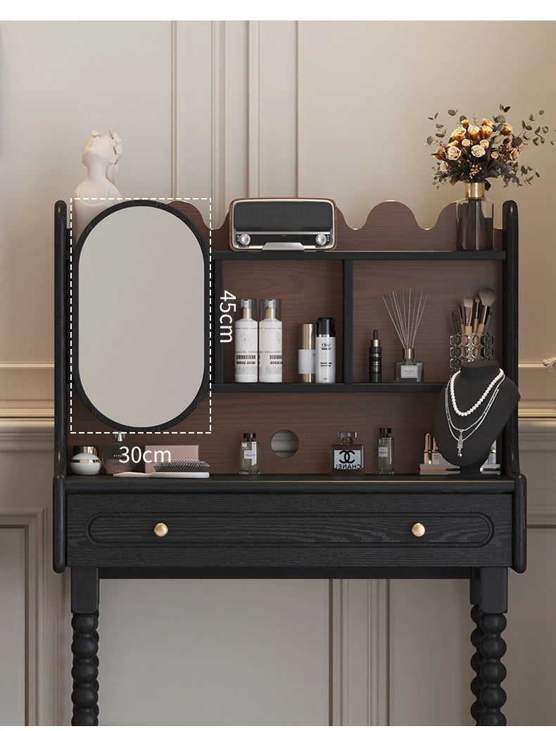 Modern Popular Design Ins Large Luxury Dressing Table with Mirror and Drawers Professional Makeup Table by HARMONYA STORE