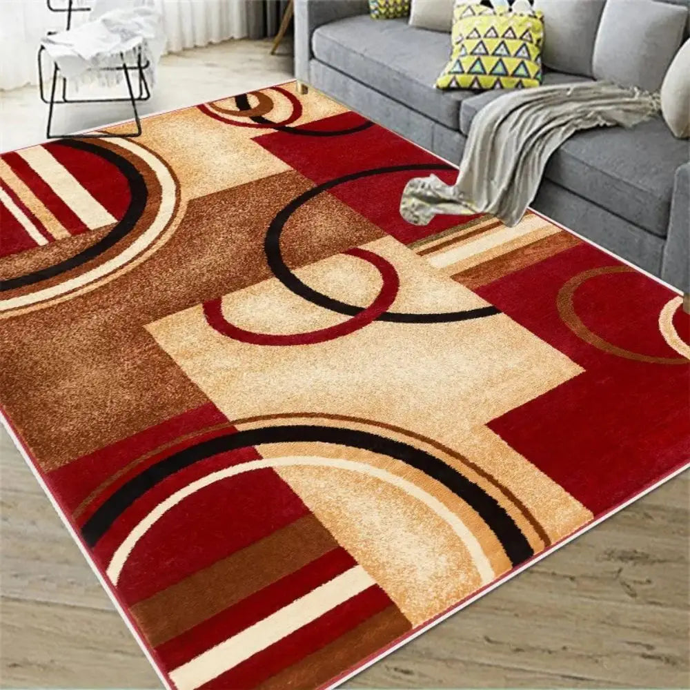 VIKAMA Nordic Abstract Carpet Living Room Bedroom Kitchen Dining Room Floor Mat Home Decor Geometric Large Area Floor Mat by HARMONYA STORE