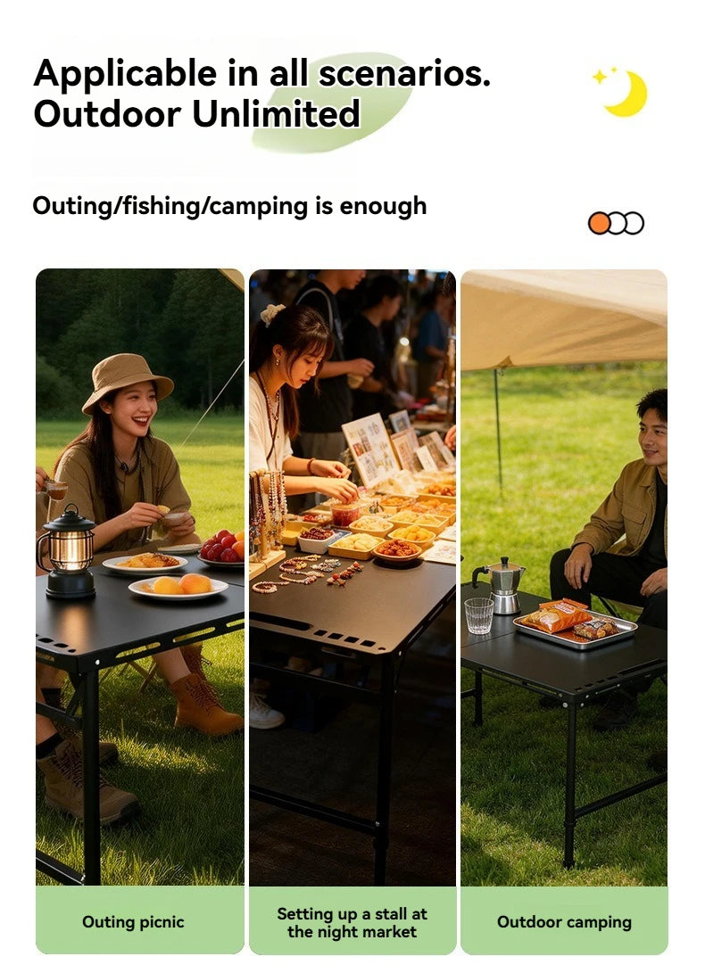 Tactical Table Outdoor Camping Table Portable Picnic Folding Tea Table Lightweight Quick Opening Tactical Table Barbecue Table by HARMONYA STORE