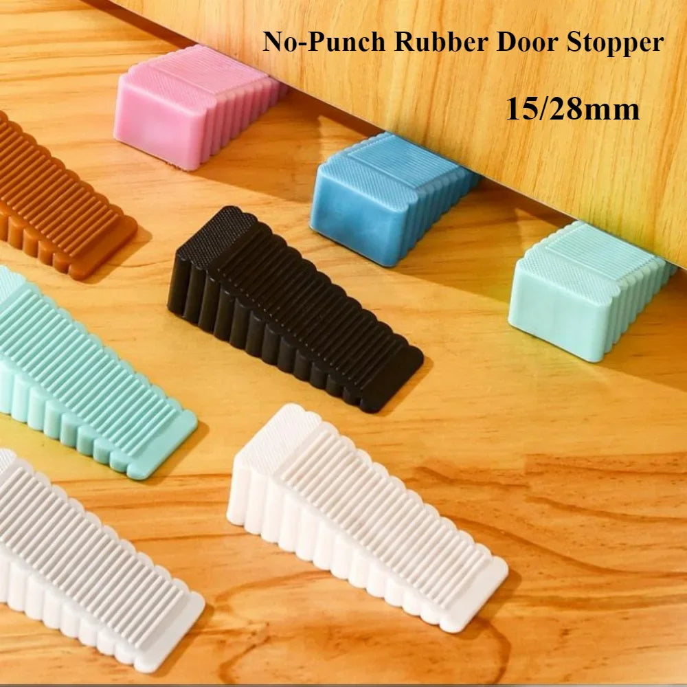 Safety Silicone Door Stop Block Wedge Stop Door Stopper Home Offices Door Rear Retainer Impact Stopper Rubber Stops No Drill by HARMONYA STORE