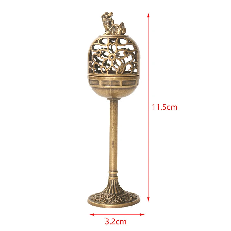 Magpie Hollow Lamp Sandalwood Fragrance Censer Smoking Backflow Incense Holder Tea House Ornaments Study Room Home Decor by HARMONYA STORE