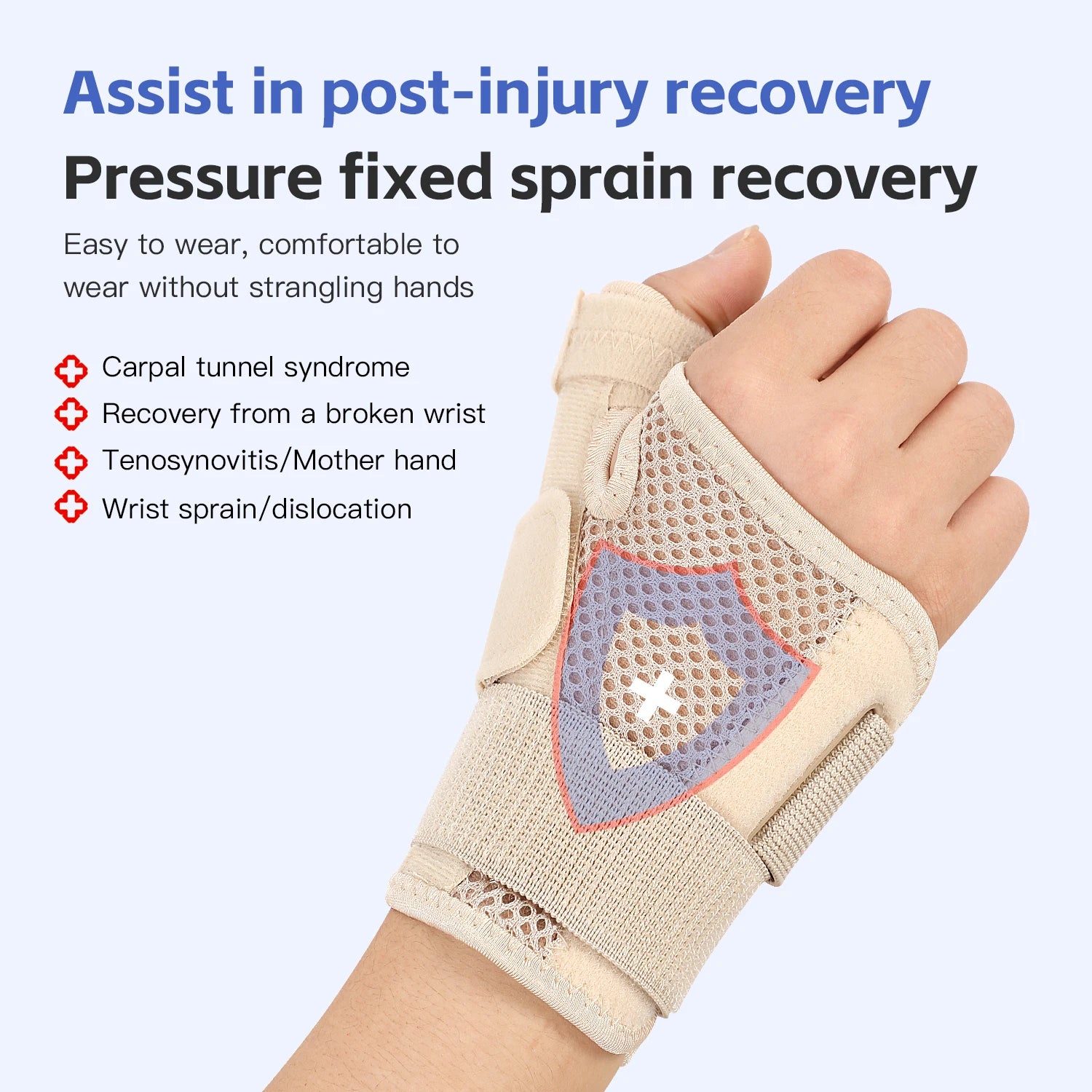 1/2 PC Professional Wrist Support Splint Arthritis Band Belt Carpal Tunnel Wrist Brace Sprain Prevention Wrist Protector Fitnes by HARMONYA STORE