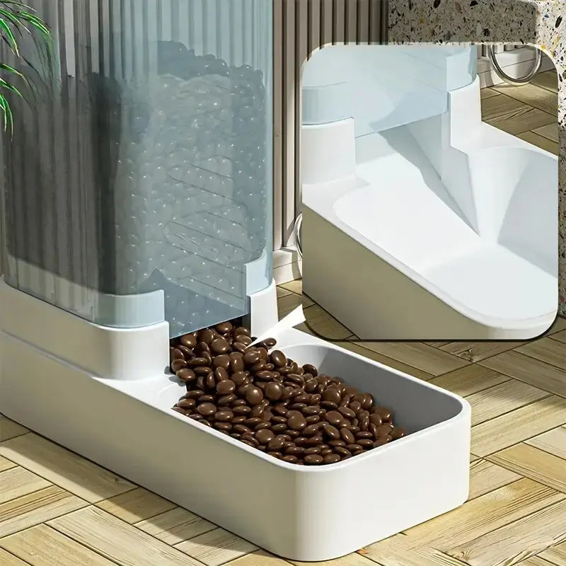 1pc/2pcs Automatic Dog Feeder/Water Dispenser, Plastic Gravity Dog Food And Water Dispenser Set by HARMONYA STORE