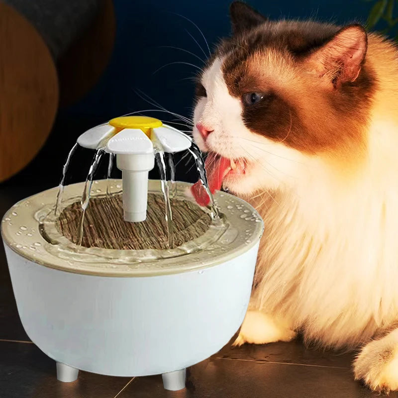 Pets Water Fountain Auto Filter USB Electric Mute Cat Drinker Bowl 1200mL Recirculate Filtring Drinker for Cats Water Dispenser by HARMONYA STORE