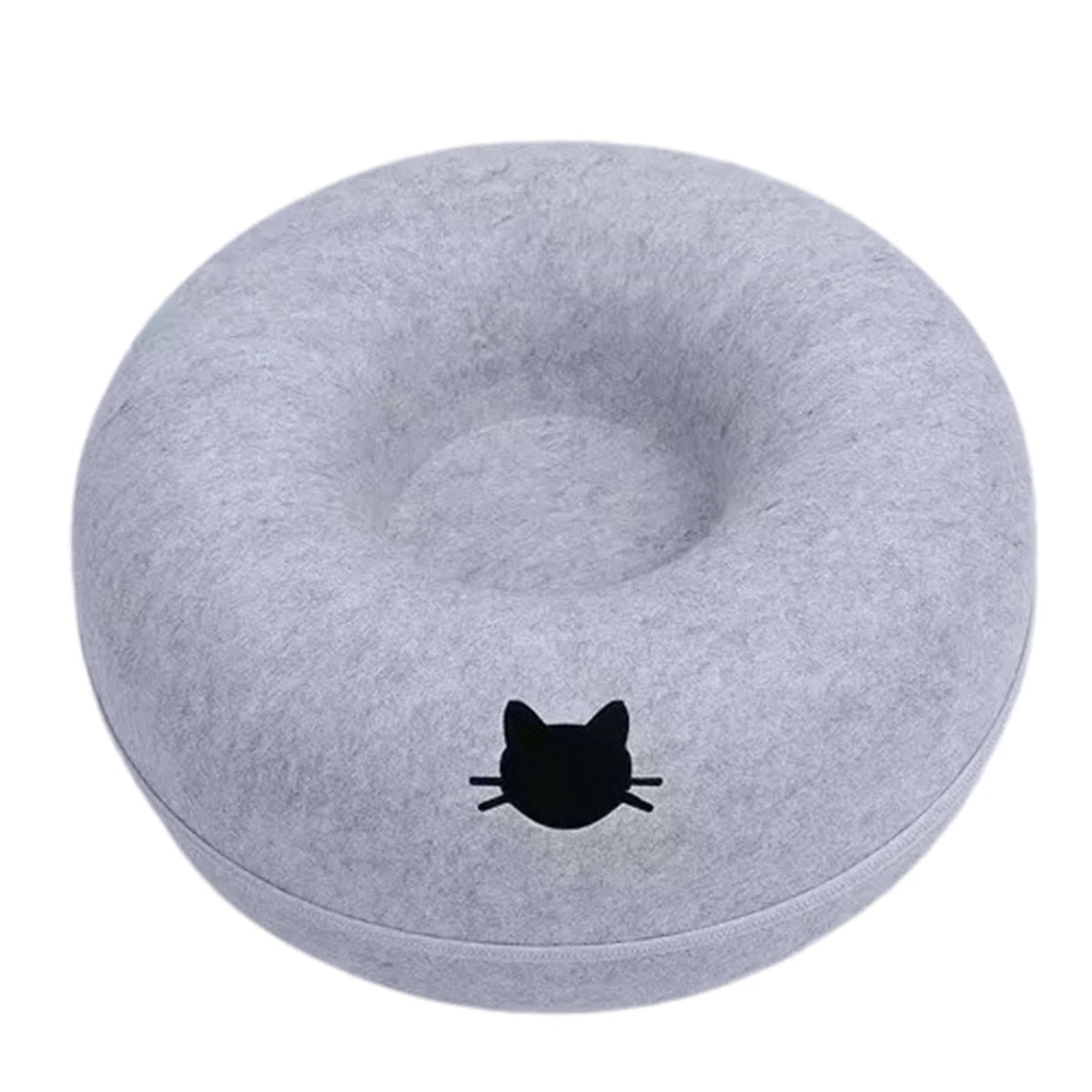 B-Tunnel Donut Cat Bed Interactive Tunnel Pet Felt Indoor Toys Cats House Kitten Training Toy Cat Kennel Cat Accessories by HARMONYA STORE