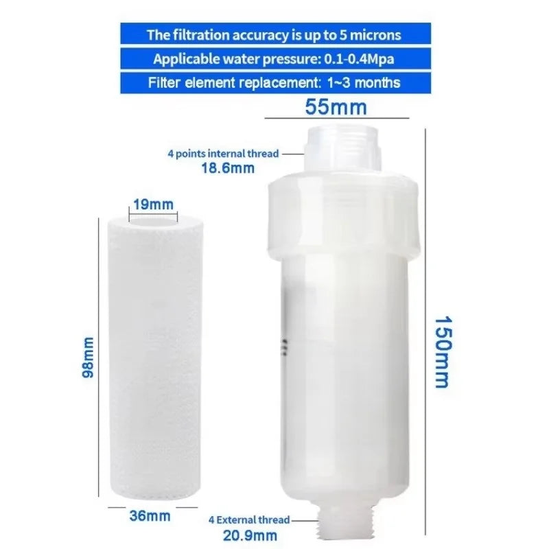 5'' PRE FILTER Water Filter Cartridge Washing Machine Filter with Adapter Bathroom Water Heater Toilet Household Purifier by HARMONYA STORE